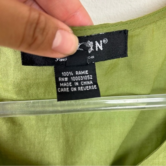 Citron Santa Monica Ramie Green tank size: S - Picture 8 of 9